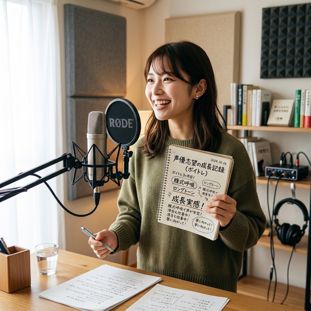【声優修行日記】腹式呼吸で声が変わった！ボイトレ3ヶ月目の変化と気づき