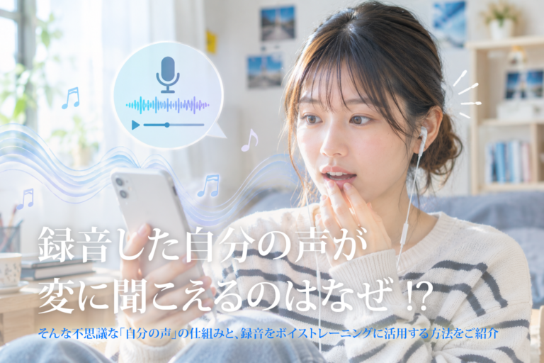 録音した自分の声が変に聞こえるのはなぜ !?