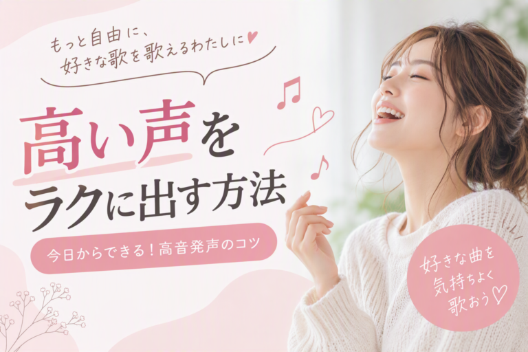 高い声をラクに出す方法